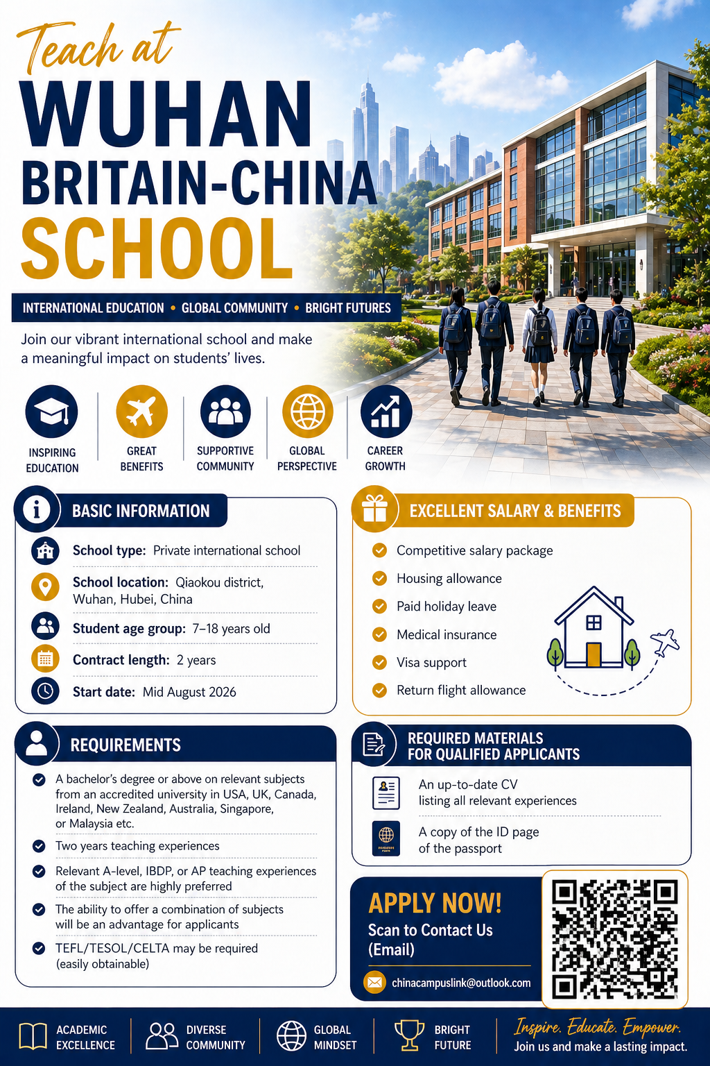 International School Teacher poster